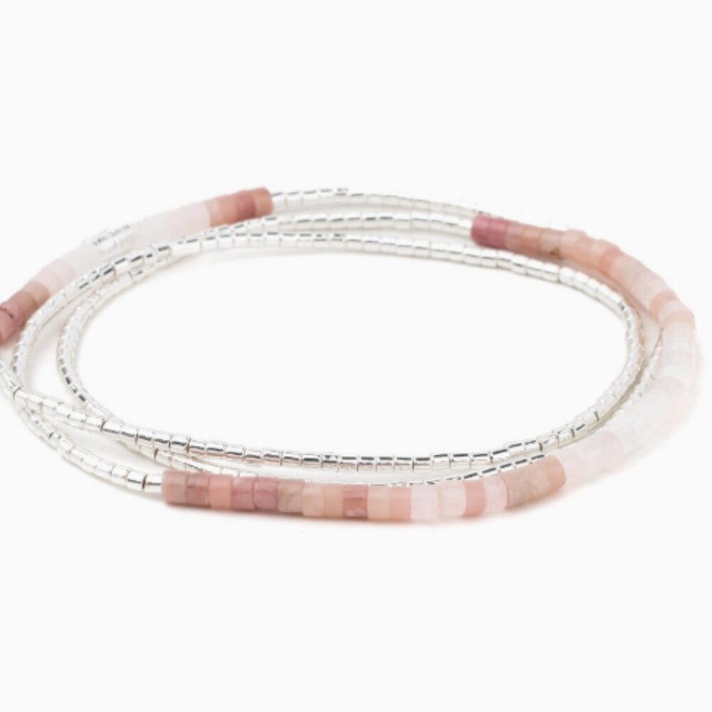 NWT - Scout Curated Wears Sunrise Ombre bracelet pink/silver